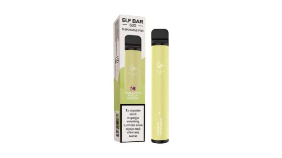 Elf Bar 600 18mg 2ml Pineapple Peach Mango