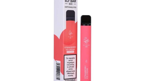 Elf Bar 600 19mg 2ml Strawberry Ice Cream