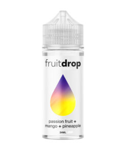 Fruit Drop 100ml Bottle Mockup Passion Fruit Mango Pineapple 1 247x296 - Ηλεκτρονικό Τσιγάρο