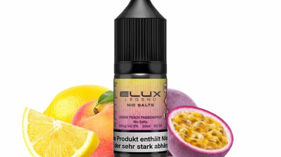 Lemon Peach Passion Fruit 20mg (Salt Nic) by Elux